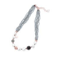 Necklace Lelune Woman LELUNE GLAMOUR in Silver Perla LGNK545.2